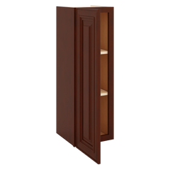 J&K Mahogany J5 Single Door Wall Cabinet - 12" W x 36" H