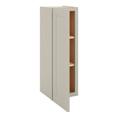 J&K Pebble B6 Single Door Wall Cabinet - 12" W x 36" H