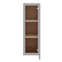 J&K Castle Grey S5 Single Door Wall Cabinet - 12" W x 36" H
