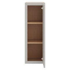 CNC Luxor 5-Piece Misty Grey 12" W X 36" H Single Door Wall Cabinet