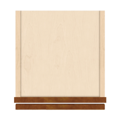 J&K Mocha Glazed K10 Single Door Wall Cabinet - 12" W x 36" H