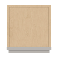 CNC Luxor 5-Piece Misty Grey 12" W X 36" H Single Door Wall Cabinet