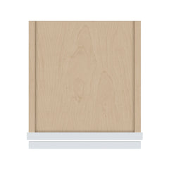 J&K White Shaker S8 Single Door Wall Cabinet - 12" W x 36" H