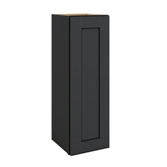 Modernform Cabinet Onyx Black Shaker 12" W X 36" H X 12" D Single Door Wall Cabinet