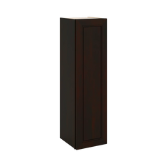 J&K Espresso K8 Single Door Wall Cabinet - 12" W x 42" H
