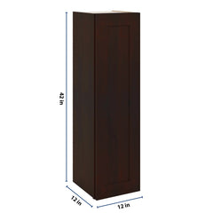 J&K Java Coffee S1 Single Door Wall Cabinet - 12" W x 42" H