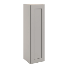 CNC Luxor 5-Piece Misty Grey 12" W X 42" H Single Door Wall Cabinet