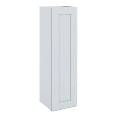 J&K White Shaker S8 Single Door Wall Cabinet - 12" W x 42" H