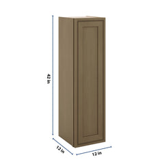 J&K Hazel H8 Single Door Wall Cabinet - 12" W x 42" H