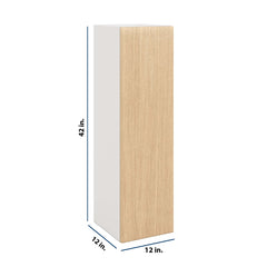 Modernform Cabinet Natural Oak 12" W X 42" H X 12" D Single Door Wall Cabinet