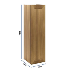 J&K Butterscotch B8 Single Door Wall Cabinet - 12" W x 42" H