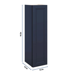 J&K Naval B7 Single Door Wall Cabinet - 12" W x 42" H