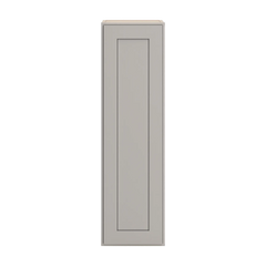 CNC Luxor 5-Piece Misty Grey 12" W X 42" H Single Door Wall Cabinet