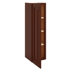 J&K Mahogany J5 Single Door Wall Cabinet - 12" W x 42" H