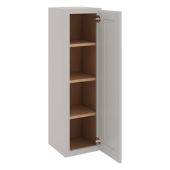 CNC Luxor 5-Piece Misty Grey 12" W X 42" H Single Door Wall Cabinet