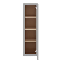 J&K Castle Grey S5 Single Door Wall Cabinet - 12" W x 42" H