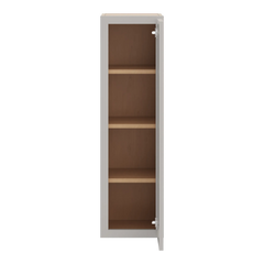 CNC Luxor 5-Piece Misty Grey 12" W X 42" H Single Door Wall Cabinet