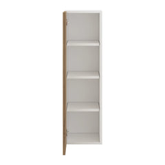 Modernform Cabinet Walnut 12" W X 42" H X 12" D Single Door Wall Cabinet
