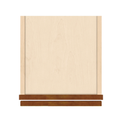 J&K Mocha Glazed K10 Single Door Wall Cabinet - 12" W x 42" H