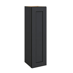 Modernform Cabinet Onyx Black Shaker 12" W X 42" H X 12" D Single Door Wall Cabinet