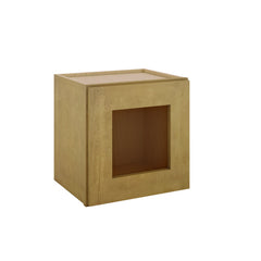 Modernform Cabinet Natural Shaker 15" W X 15" H X 12" D Single Glass Door Wall Cabinet