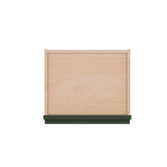 Modernform Cabinet Slim Sage Green 15" W X 15" H X 12" D Single Glass Door Wall Cabinet