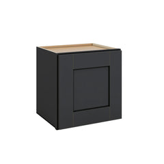 Modernform Cabinet Onyx Black Shaker 15" W X 15" H X 12" D Single Door Wall Cabinet