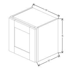 Fabuwood Allure Galaxy Desert Oak 15" W X 15" H X 12" D  Single Door Wall Cabinet