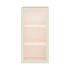 Modernform Cabinet Slim Dove White 15" W X 30" H X 12" D Single Glass Door Wall Cabinet