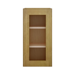 Modernform Cabinet Natural Shaker 15" W X 30" H X 12" D Single Glass Door Wall Cabinet