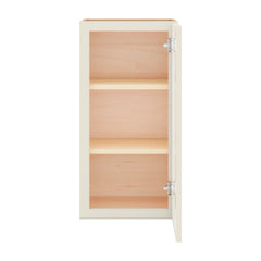 Modernform Cabinet Slim Dove White 15" W X 30" H X 12" D Single Glass Door Wall Cabinet