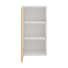 Modernform Cabinet Natural Oak 15" W X 30" H X 12" D Single Glass Door Wall Cabinet