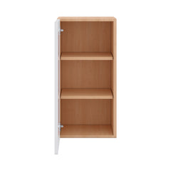 Modernform Cabinet Matte White 15" W X 30" H X 12" D Single Glass Door Wall Cabinet