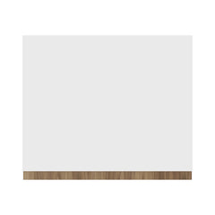 Modernform Cabinet Walnut 15" W X 30" H X 12" D Single Glass Door Wall Cabinet