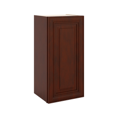 J&K Mahogany J5 Single Door Wall Cabinet - 15" W x 30" H