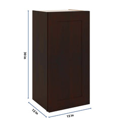 J&K Java Coffee S1 Single Door Wall Cabinet - 15" W x 30" H