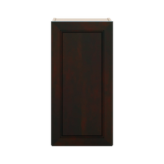 J&K Espresso K8 Single Door Wall Cabinet - 15" W x 30" H