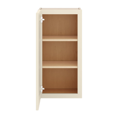 J&K Pearl Glazed H9 Single Door Wall Cabinet - 15" W x 30" H