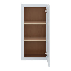 J&K White Shaker S8 Single Door Wall Cabinet - 15" W x 30" H