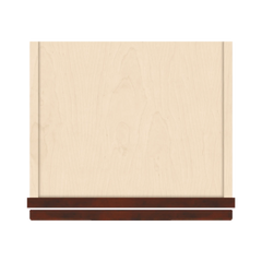 J&K Mahogany J5 Single Door Wall Cabinet - 15" W x 30" H
