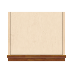 J&K Mocha Glazed K10 Single Door Wall Cabinet - 15" W x 30" H