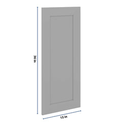 J&K Castle Grey S5 Dummy Door Panel 15" W x 36" H