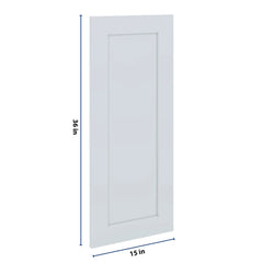 J&K White Shaker S8 Dummy Door Panel 15" W x 36" H