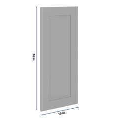 J&K Castle Grey S5 Dummy Door Panel 15" W x 36" H