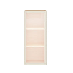 Modernform Cabinet Slim Dove White 15" W X 36" H X 12" D Single Glass Door Wall Cabinet