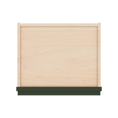 Modernform Cabinet Slim Sage Green 15" W X 36" H X 12" D Single Glass Door Wall Cabinet