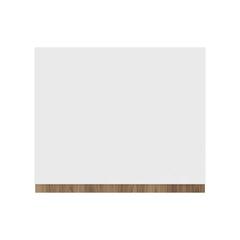 Modernform Cabinet Walnut 15" W X 36" H X 12" D Single Glass Door Wall Cabinet