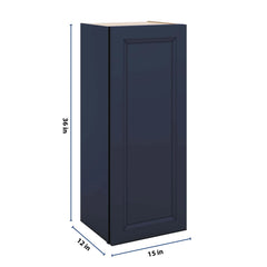 J&K Naval B7 Single Door Wall Cabinet - 15" W x 36" H