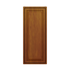 J&K Mocha Glazed K10 Single Door Wall Cabinet - 15" W x 36" H