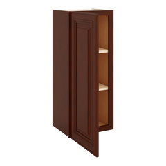 J&K Mahogany J5 Single Door Wall Cabinet - 15" W x 36" H